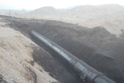 דליפת הנפט בערבה. צילום: תשתיות
