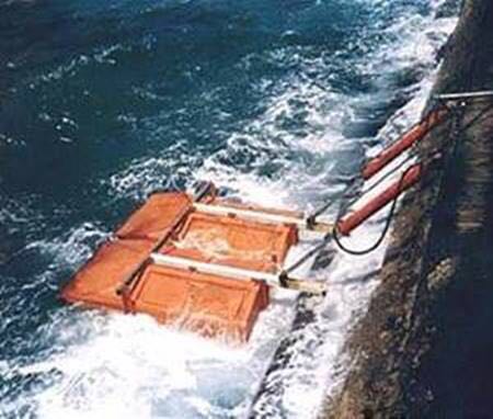 Ocean Wave Generator at the port of Jaffa in Israel 