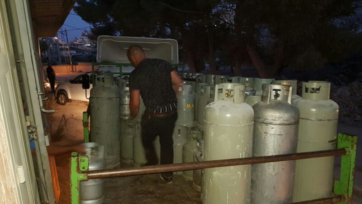 מאות בלוני גז פיראטיים נתפסו בירושלים