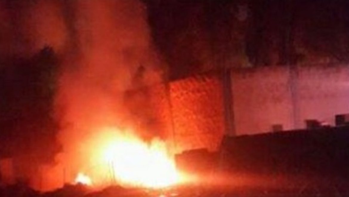 כשחומר נפץ ובטריות נפגשים: שריפת ענק במחנה צבאי