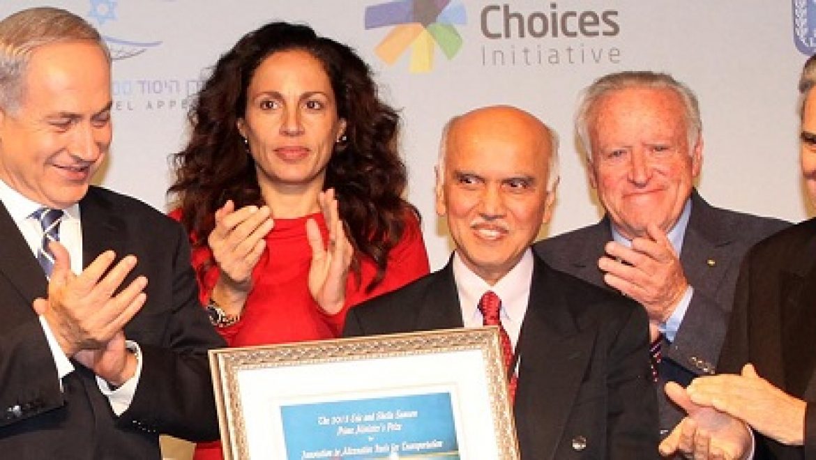 נתניהו העניק את פרס רה"מ לחדשנות עולמית בתחום תחליפי הנפט בסך מיליון דולר