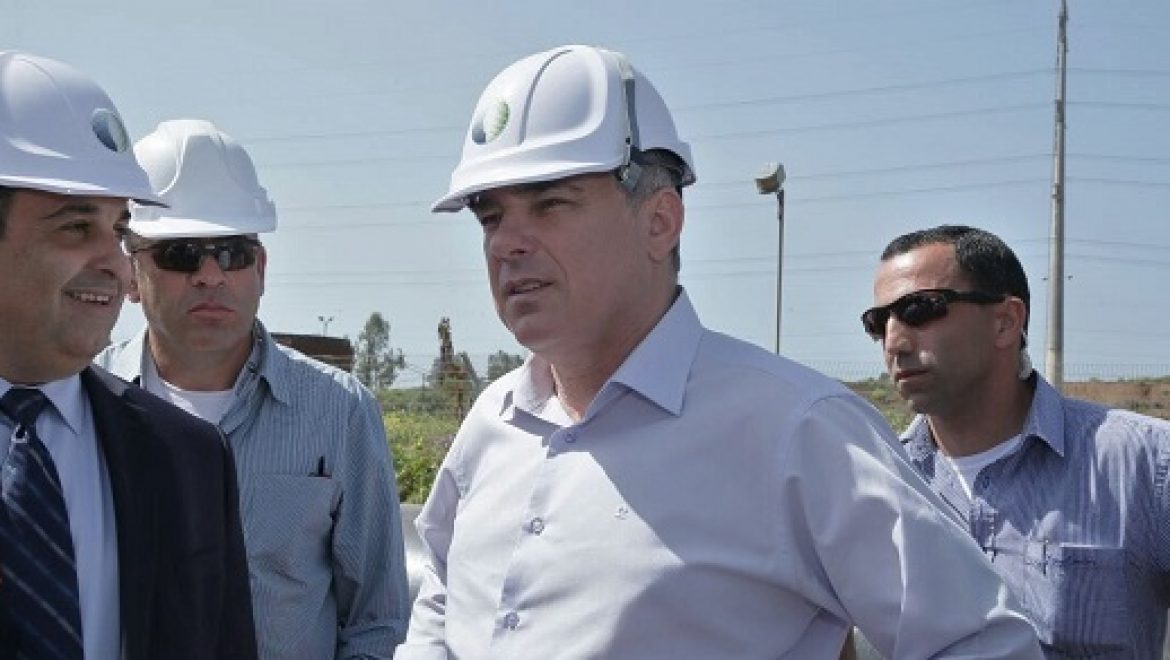 שטייניץ בסיור בנתג"ז: מתחילים בייצוא הגז לירדן