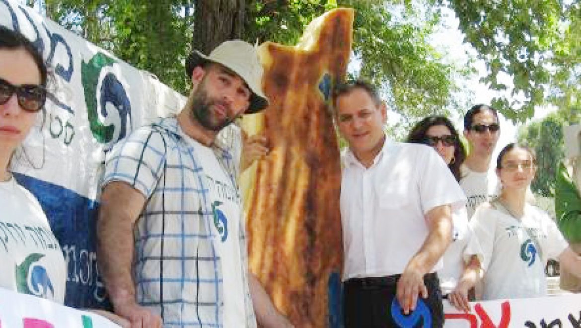 פעילי מגמה ירוקה הפגינו מול משרד הבריאות בדרישה לקדם את חוק מים אפורים