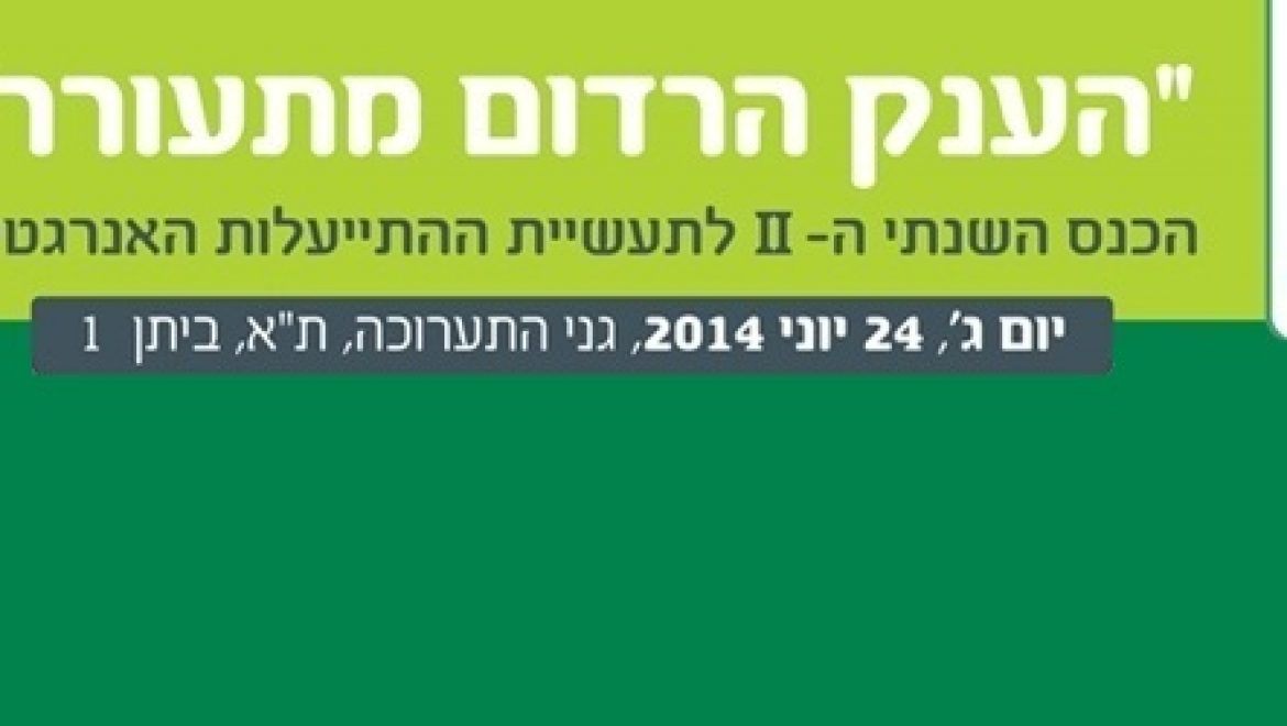 "הענק הרדום מתעורר" – הכנס השנתי השני לתעשיית ההתייעלות האנרגטית