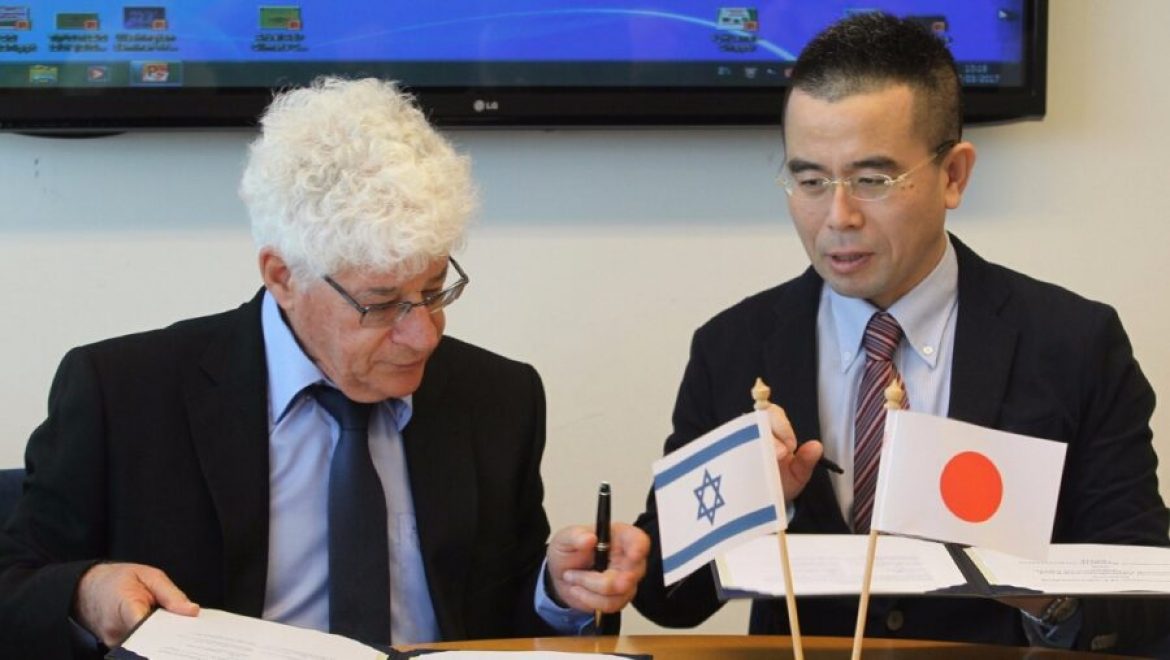 מכון וולקני חתם על הסכם שת"פ מחקרי ראשון מסוגו עם המוסד המקביל לו ביפן