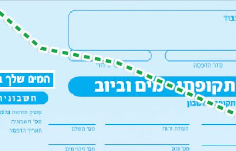 השר לנדאו קורא לבטל את המע"מ על חשבונות המים והביוב